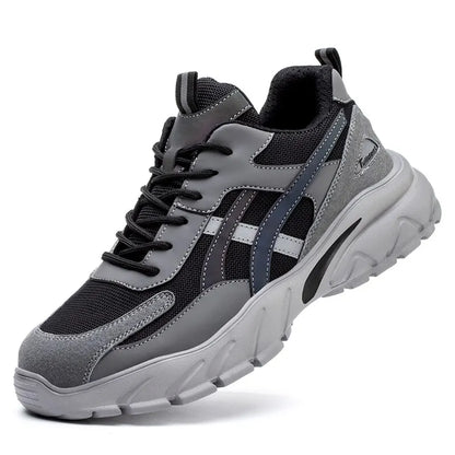 Men’s Puncture-Proof Safety Shoes – Lightweight Steel Toe Work Sneakers & Durable Safety Boots