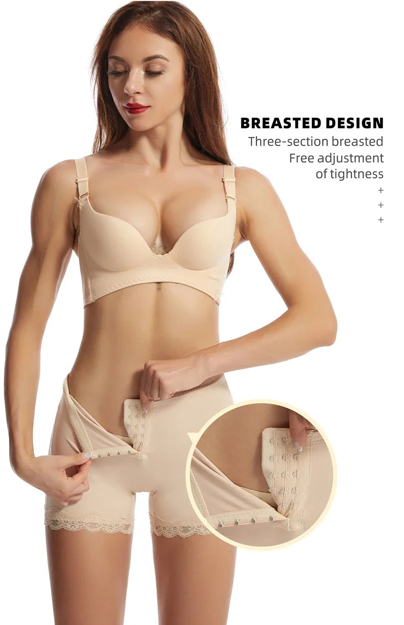 Women’s Butt Lifter Panties – Open-Butt Body Shaper Shorts with Tummy Control & Hip Enhancer Shapewear