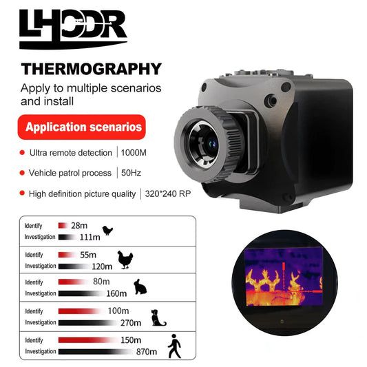 9.7mm 25mm Lenses Infrared Thermal Imaging Camera – JS Nighthawk X2-Frigate, 320x256 with Screen, Crosshair Aiming & Dovetail Clamp