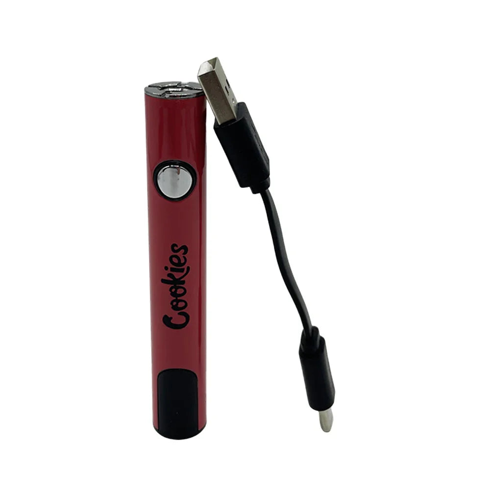 510 Thread Electric Soldering Iron – Welding Heating Tool Pen with LCD Display, Adjustable Voltage, 650mAh Battery for Cookies