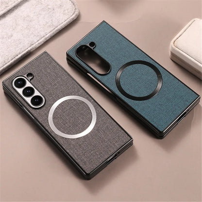 Magnetic Phone Case - Solid Color Shockproof Magsafe Wireless Charging Cover for Samsung Galaxy Z Fold 7/6/5/4/3