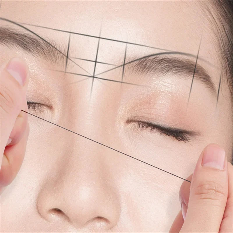 6PCS Microblading Pre-Ink Mapping String – Semi-Permanent Eyebrow Positioning & PMU Measurement Tool