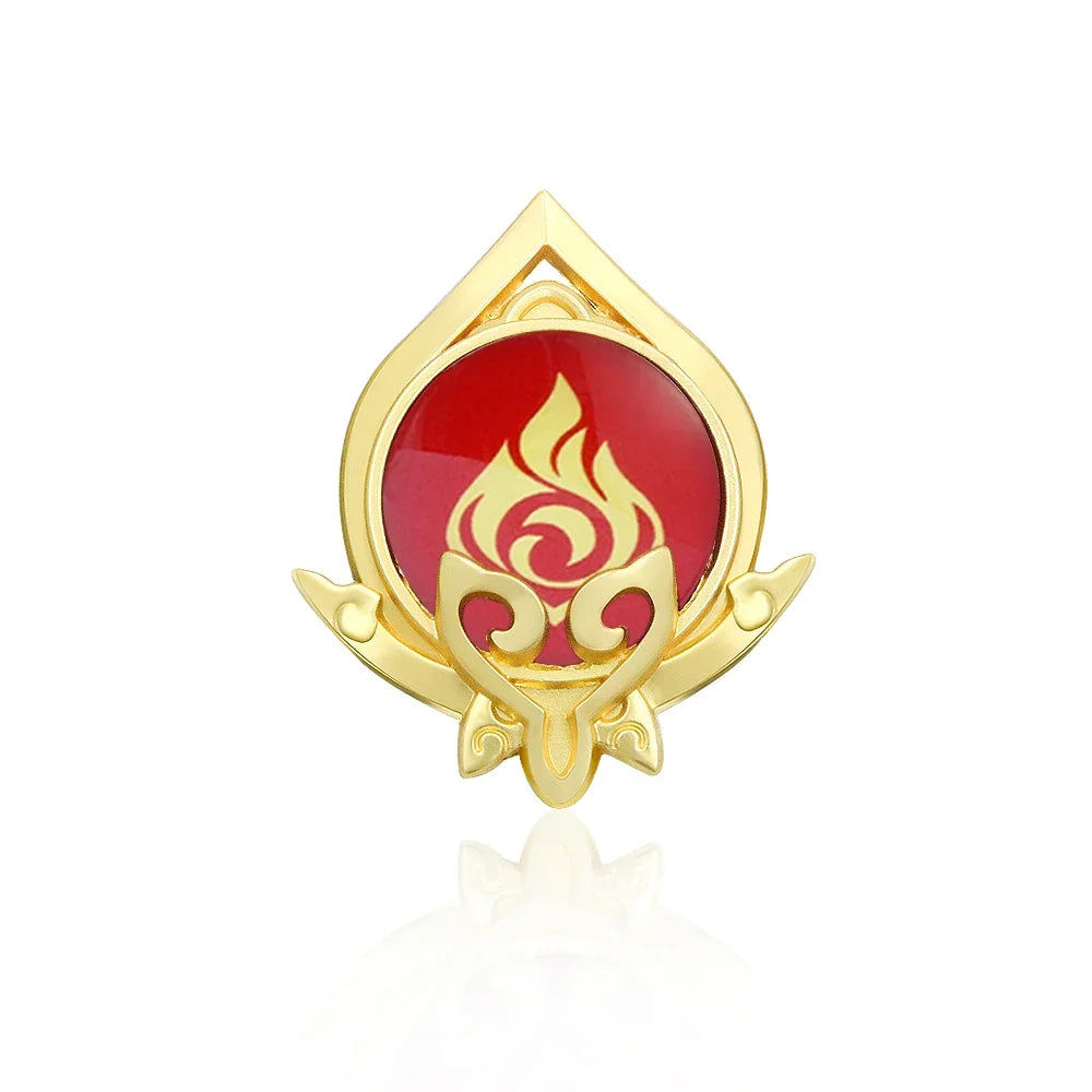Genshin Impact Sumeru Vision Brooch Pins - Tighnari Collei Dori Nilou Element Badge Cosplay Lapel