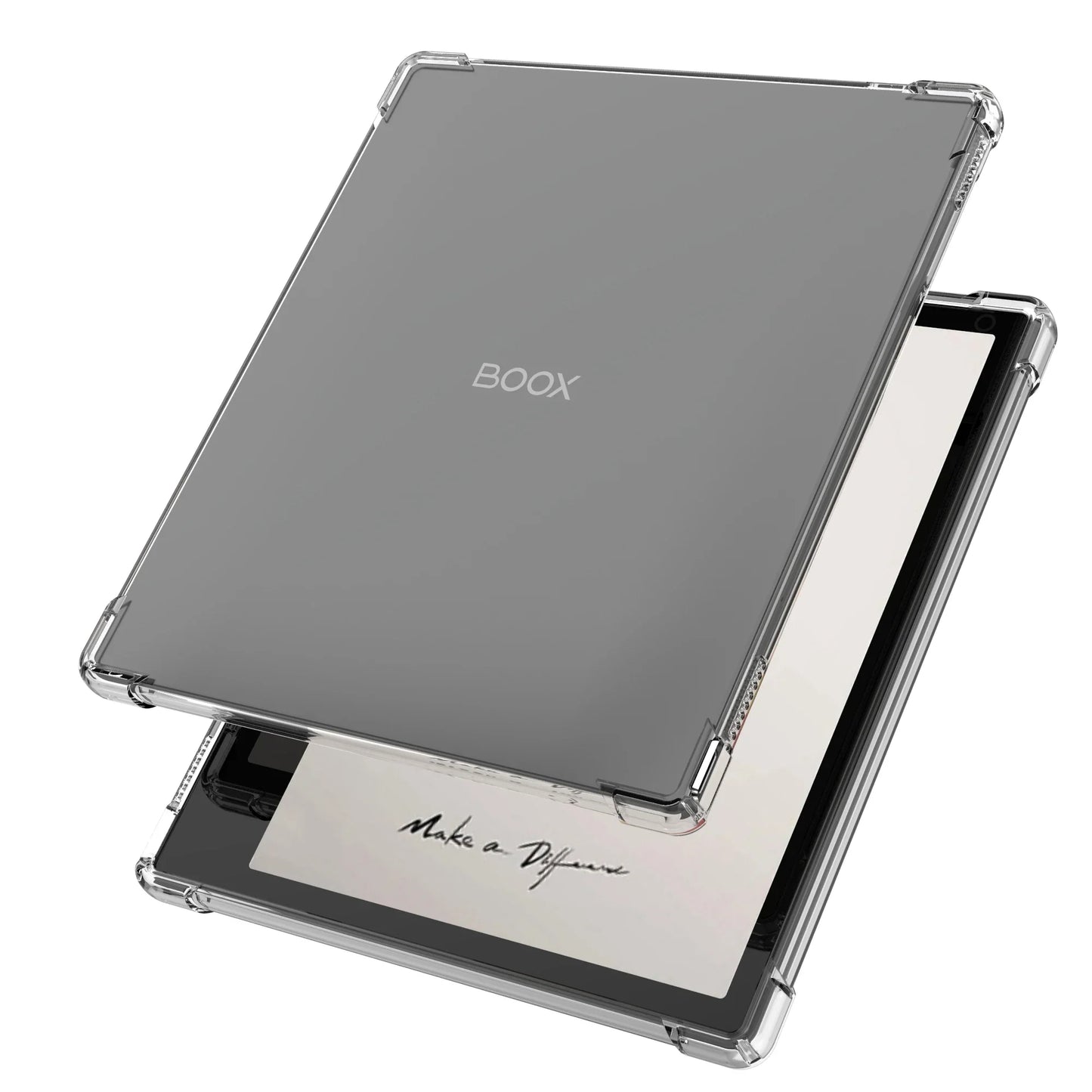 Clear Case for Onyx Boox Leaf2/Leaf3/Leaf3C/Boox Page/Galileo – Lightweight Transparent Flexible Soft Back Cover