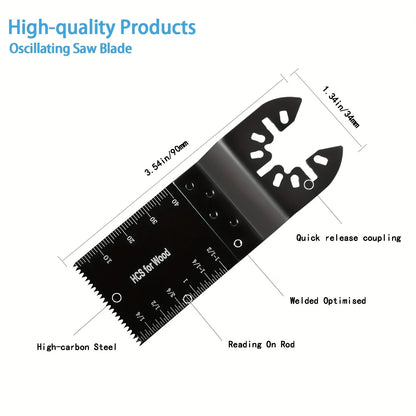 Metal Oscillating Saw Blades – Durable Quick-Release Multi-Tool Cutter for Wood & Plastic Cutting, Universal Fit Accessories