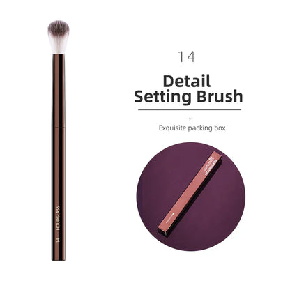 Hourglass Makeup Brushes Set – Powder, Foundation, Concealer, Blusher, Bronzer, Eyeshadow & Eyebrow Sculpting Brushes