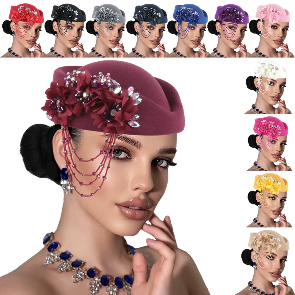 African Turban Headtie Hat - Floral Soft Head Wrap for Women, Church, Party & Casual Wear