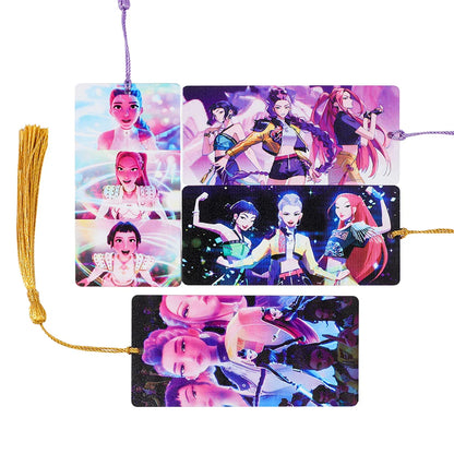 Kpop Demon Hunters Huntrix Cartoon Bookmarks – Cute Anime Stationery for Fans & Book Lovers