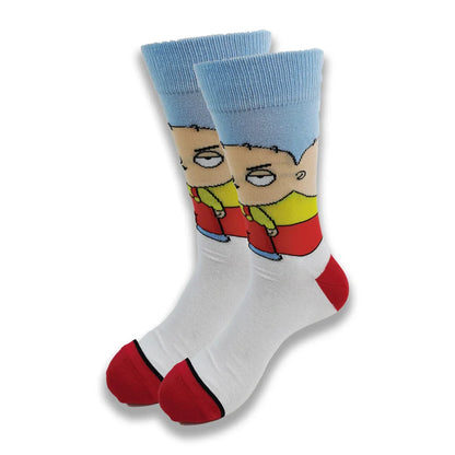 Spring and Autumn Cartoon Movie Character Socks for Men & Women – Funny Fashion High Quality Crew Tube Socks, Unisex Casual Cotton Socks