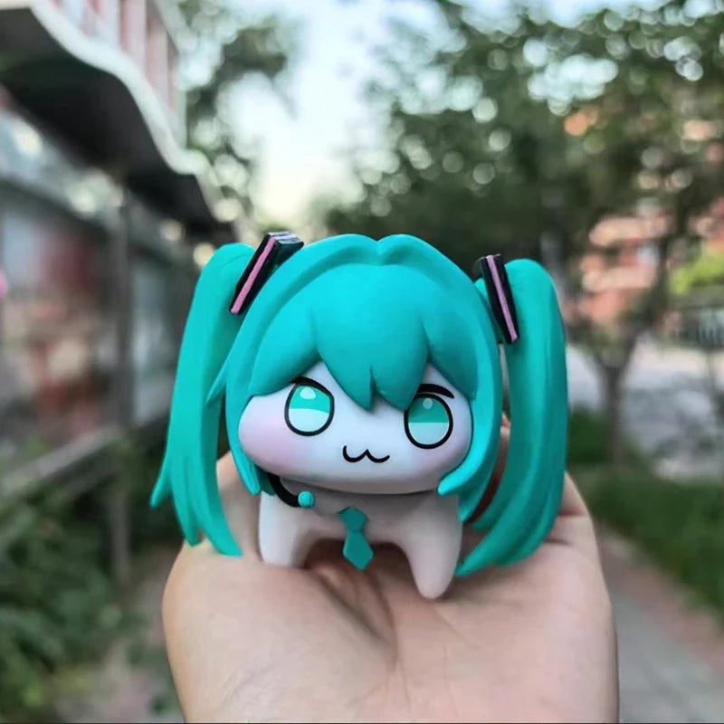 7cm Hatsune Miku Q Version Action Figure – Kawaii PVC Anime Desktop Decoration Toy