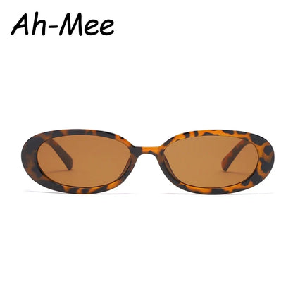 Small Frame Oval Anti-Light Glasses - Classic Plastic Decorative Eyewear for Hiking, Driving & Outdoor Travel