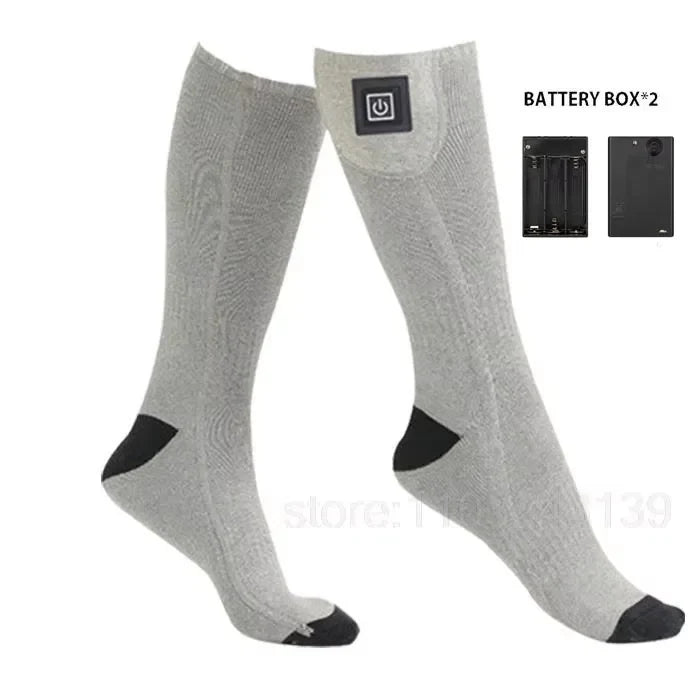 Rechargeable Heated Socks with Battery Box – Thermal Anti-Cold Winter Socks for Men & Women, Outdoor Camping, Ski & Sports Comfort Socks