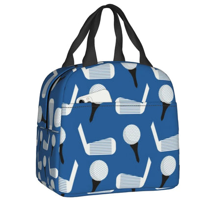 Golf & Beer Insulated Lunch Bag - Reusable Thermal Cooler for Work, School & Sports