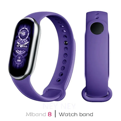 Waterproof Silicone Sport Strap for Xiaomi Mi Band 9/8/NFC – Replacement Smart Bracelet Accessory