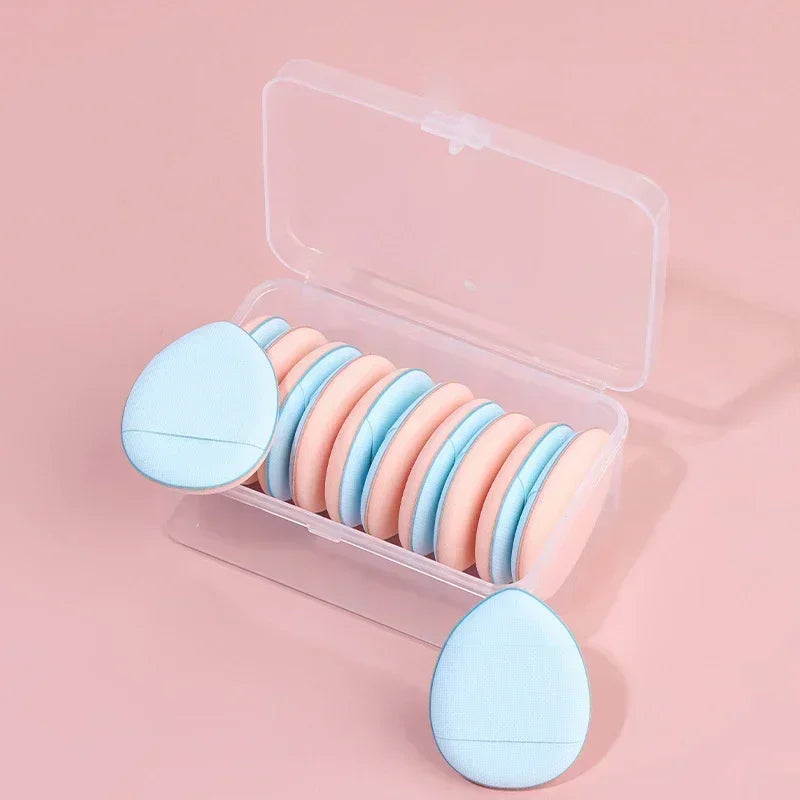 3/10PCS Mini Cosmetic Cushion Puffs – Professional Finger Puffs for Foundation & Concealer Makeup