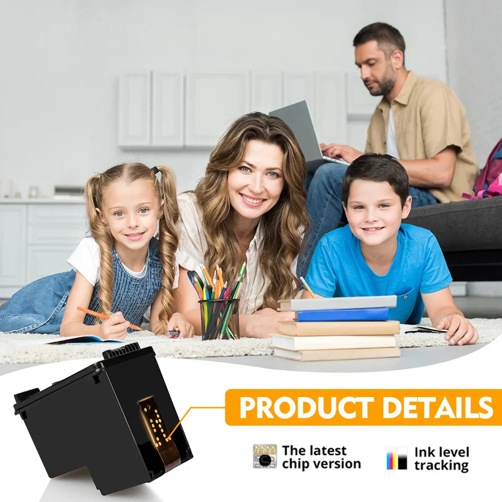 Reprinpic 664XL Ink Cartridge – High Yield Compatible Replacement for HP 664 DeskJet 1115/2135/2675/3635/3775/4536/4538/5075/5275 Printer Ink