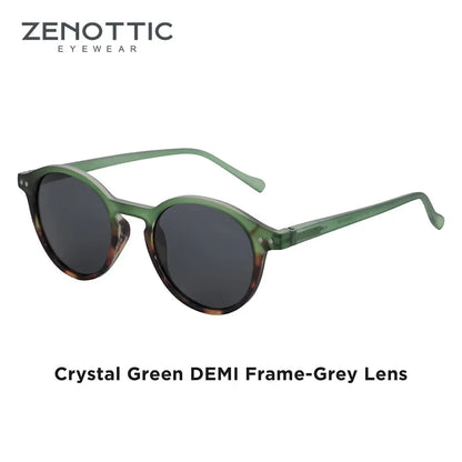 ZENOTTIC Retro Circular Polarized Sunglasses (S Size) – Vintage Small Round UV400 Goggles for Men & Women