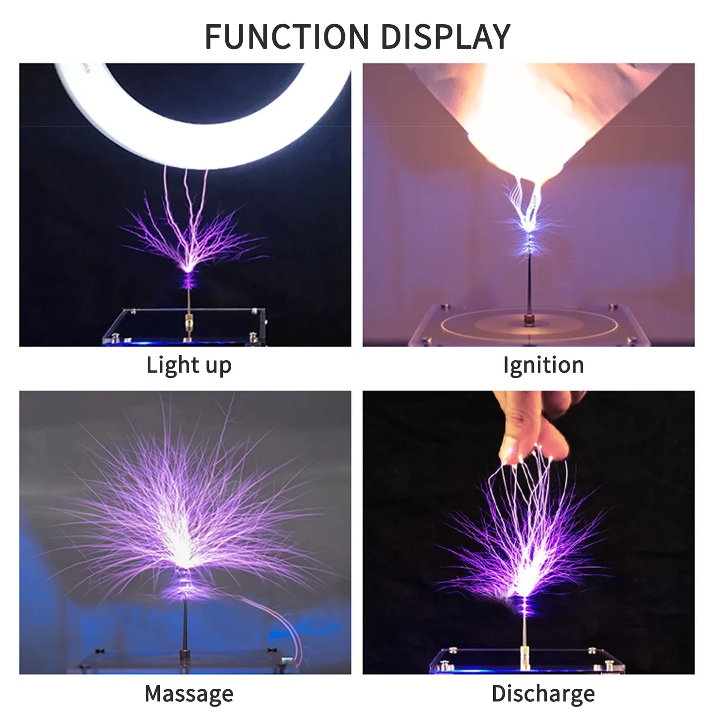 Bluetooth Music Tesla Coil – Arc Plasma Speaker with Wireless Transmission, Experimental Desktop Toy Model