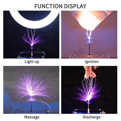 Bluetooth Music Tesla Coil Arc Plasma Speaker | Wireless Transmission Desktop Toy Model SSTC SS02
