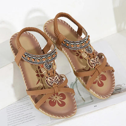 Women’s Summer Casual Sandals - Comfortable Walking Beach Shoes Outdoor Party Footwear for Ladies