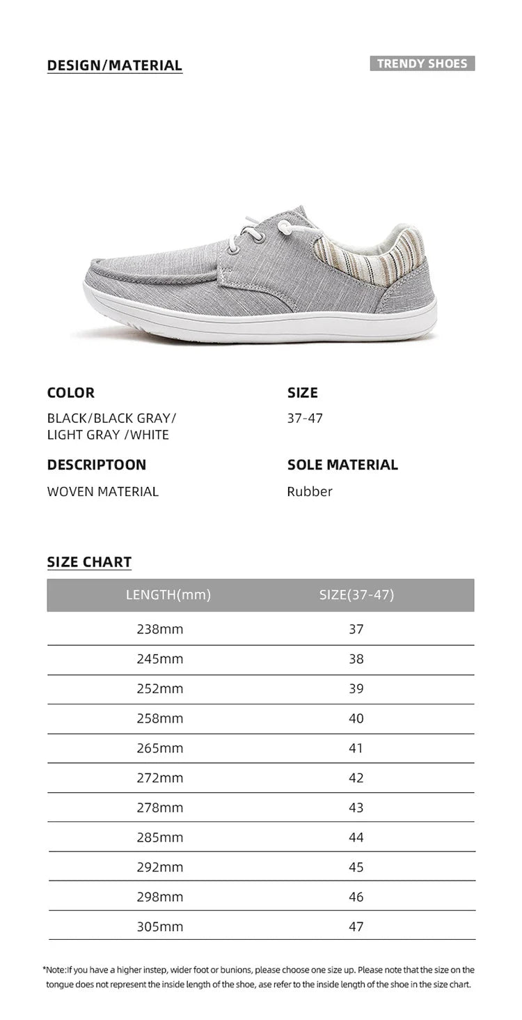 HOBIBEAR Men’s Barefoot Loafers – Lightweight Wide Toe Casual Sneakers for Women, Non-Slip Comfortable Boat Shoes   1/2
