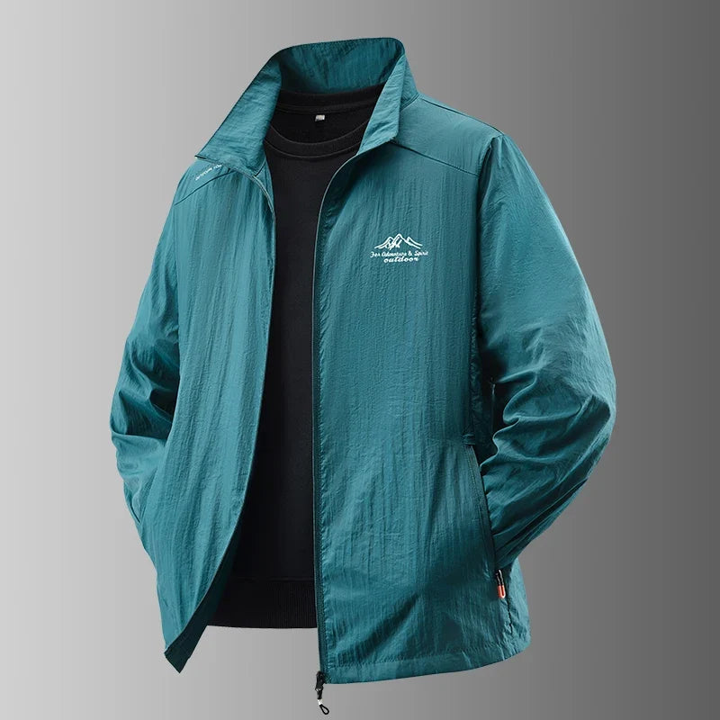 Men’s UV Protection Summer Jacket - Ultra-Light Breathable Sunproof Fishing Coat for Outdoor Activities