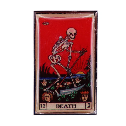 Classic Horror Skull Lapel Pin - Metal Dark Skull Brooch for Denim Jackets, Backpacks & Hat Decoration Gift