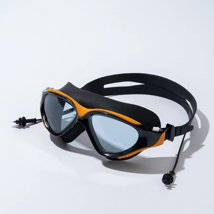 Seasprint Swimming Goggles - Anti-Fog UV Protection Waterproof Adjustable Silicone Swim Glasses