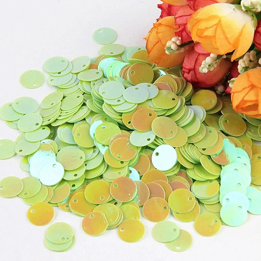 Large Round Flat Sequin Paillettes 10–30mm Loose Glitter Sequins for DIY Crafts, Kids Dance & Decoration 10g Pack