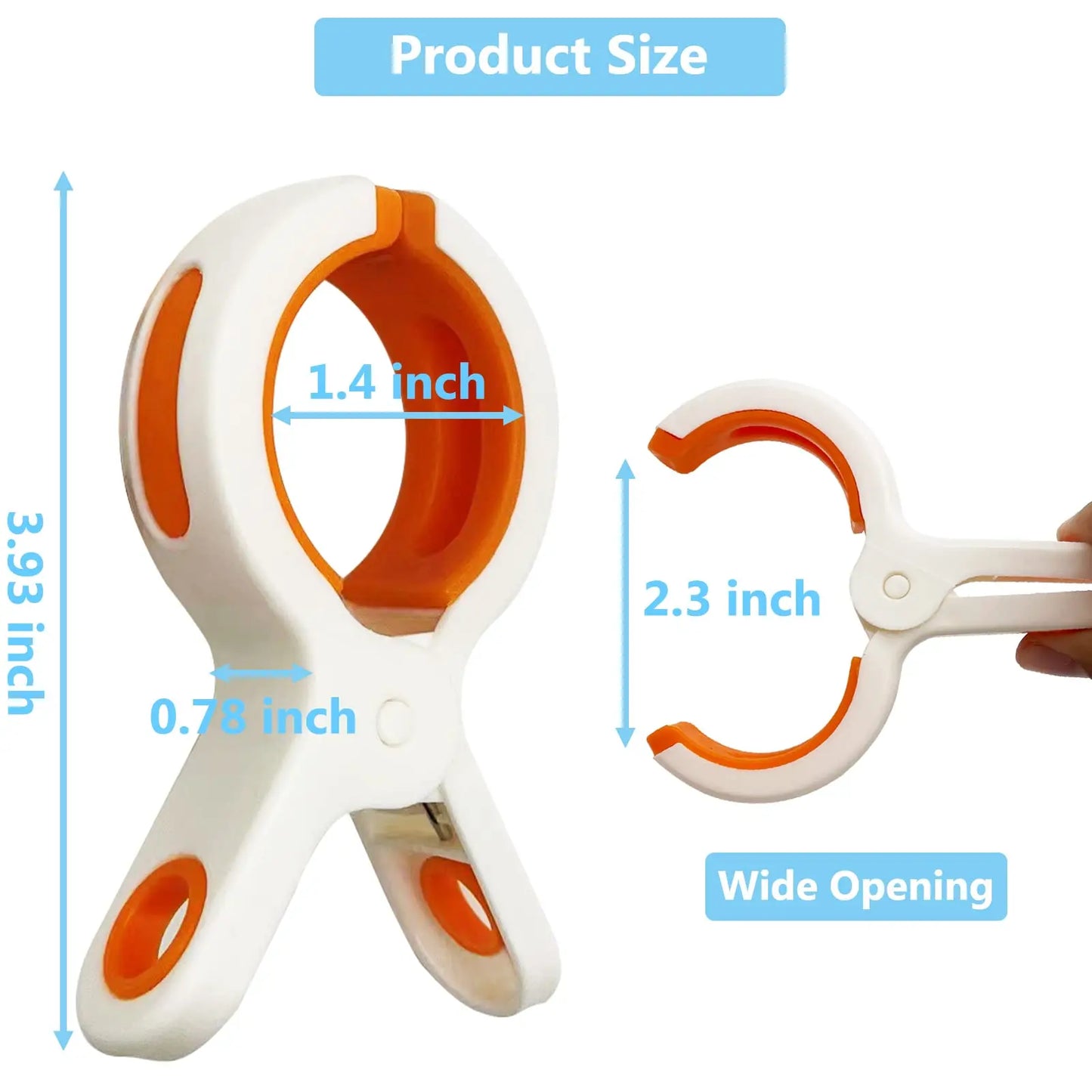 Extra Large Beach Towel Clips - Heavy Duty Chair Towel Holders & Clothes Clips for Cruise and Outdoor Use