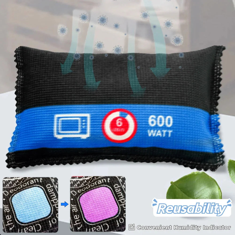 Car Dehumidifier Bag - Reusable Silica Gel Desiccant, Moisture Absorber, Multifunctional for Wardrobe, Shoe Cabinet