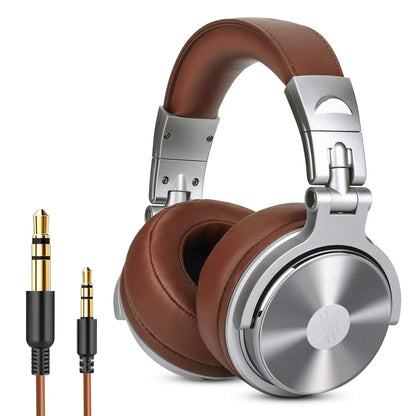OneOdio Wired Over-Ear Headphones with Microphone – Professional DJ Studio Hi-Res Music Headset