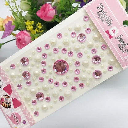 Glitter Face Rhinestone Stickers - Kids Eye & Face Diamond Jewels for Festival Makeup, Parties & Creative Looks