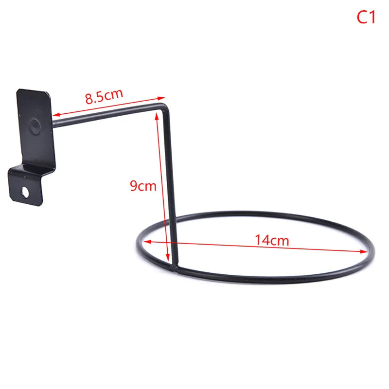 Multi-Purpose Football Display Shelf – Wall-Mounted Basketball Storage Rack, Iron Space-Saving Holder for Living Room Decoration