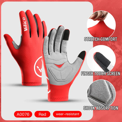 Vilico Professional Cycling Gloves – Touchscreen, Shockproof, Anti-Slip & Wear-Resistant Riding Gloves