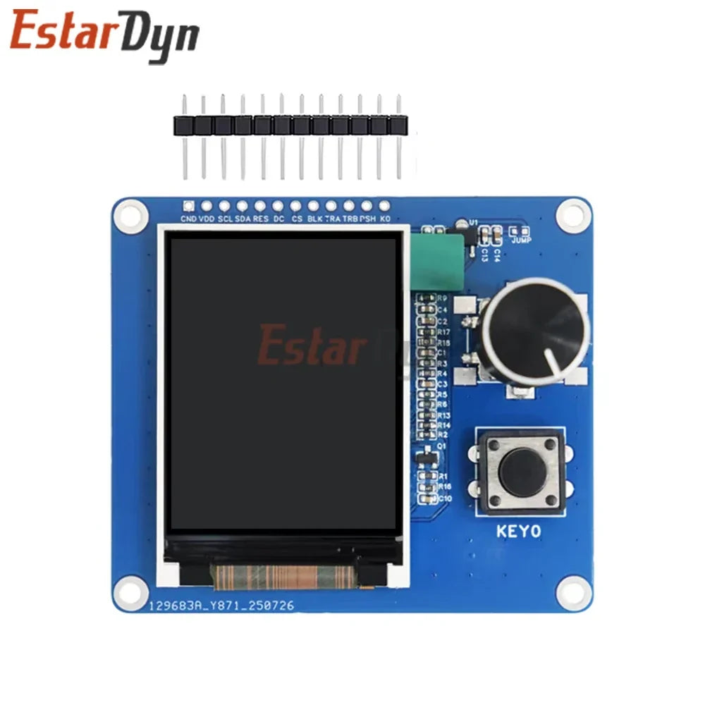 2.0-Inch TFT LCD Display with EC11 Rotary Encoder - IIC SPI Interface Module for ESP32 Raspberry Pi DIY Projects