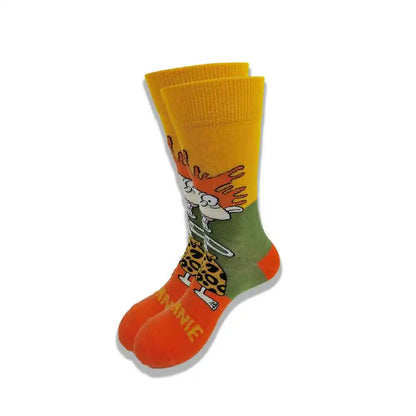Cartoon Animation Fashion Socks for Men & Women – Autumn Winter Street Style Trendy Casual Combed Cotton Socks