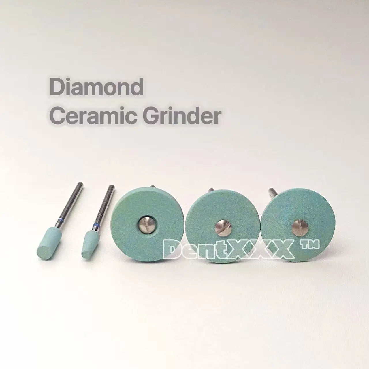 Diamond Polishing Stone Grinder - 2.35mm Shank Coarse Grit Polishing Head for Precision Finishing