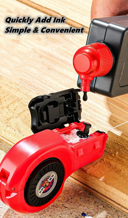 Woodworking Carpenter Scriber & Ink Marker Tool - 50M Chalk Line for Precise Woodworking Layout & Drawing