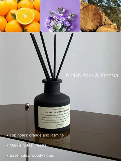 50ml Aromatherapy Freesia Jasmine Reed Diffuser – Flameless Essential Oil Room Air Freshener