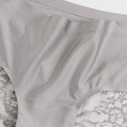 Women’s Lace Panties 3PCS Set - Soft Satin Briefs Sexy Lingerie Underwear Plus Size Comfort Fit