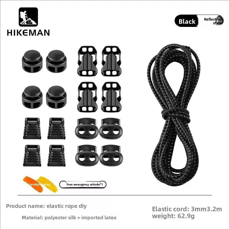 HIKEMAN Adjustable Backpack Expansion Strap - Elastic Buckle Fastener for Outdoor Hiking, Camping & Gear Attachment