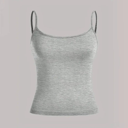 Women’s Slim Strap Tank Top – Breathable Summer Sleeveless Casual Top