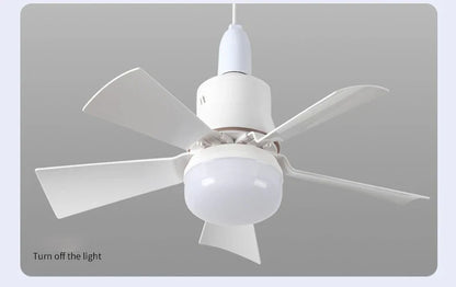 30W Ceiling Fan with LED Light – Dimmable Remote Control, E27 Base Smart Fan for Bedroom & Living Room