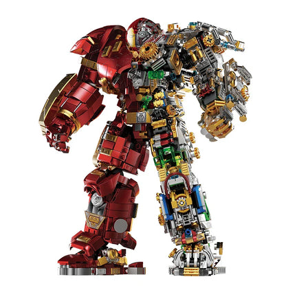 2700+pcs Iron Heroes Building Blocks – Buster Mech Action Figures DIY Brick Set, Collectible Toys for Boys & Adults