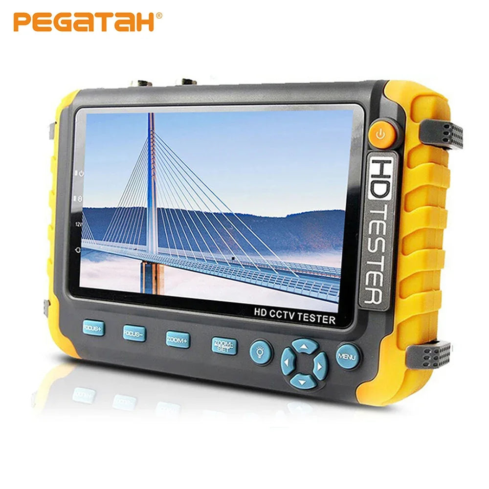 8MP CCTV Tester – 5-Inch Camera Monitor for AHD/CVI/TVI, 4K CVBS Analog, HDMI & VGA Input Mini CCTV Monitor