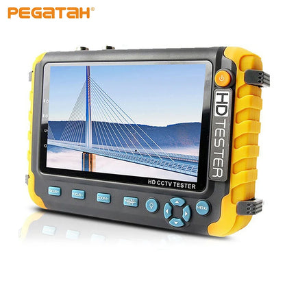 8MP CCTV Tester – 5-Inch Camera Monitor for AHD/CVI/TVI, 4K CVBS Analog, HDMI & VGA Input Mini CCTV Monitor