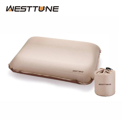 Westtune Self Inflating Camping Pillow - 3D Ultralight Portable Travel Sleeping Neck Pillow for Outdoor Adventures