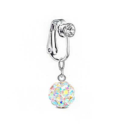 Faux Snake Belly Ring – Fake Clip-On Umbilical Navel Piercing, Belly Button & Cartilage Body Jewelry