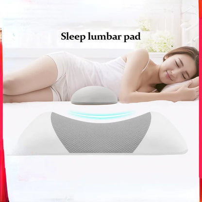 Memory Foam Lumbar Support Pillow — Back & Waist Cushion for Sleeping, Bed Support for Back Sleepers
